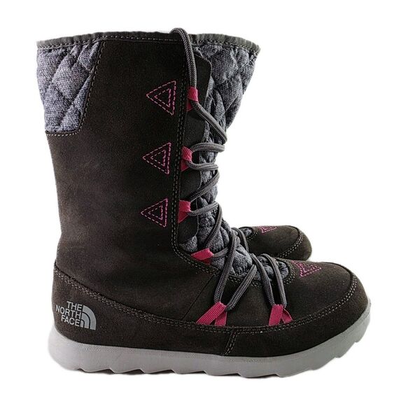 The North Face Ladies Thermoball Apres Lace Booti US 8 Gray Snow Primaloft boot - Picture 1 of 8